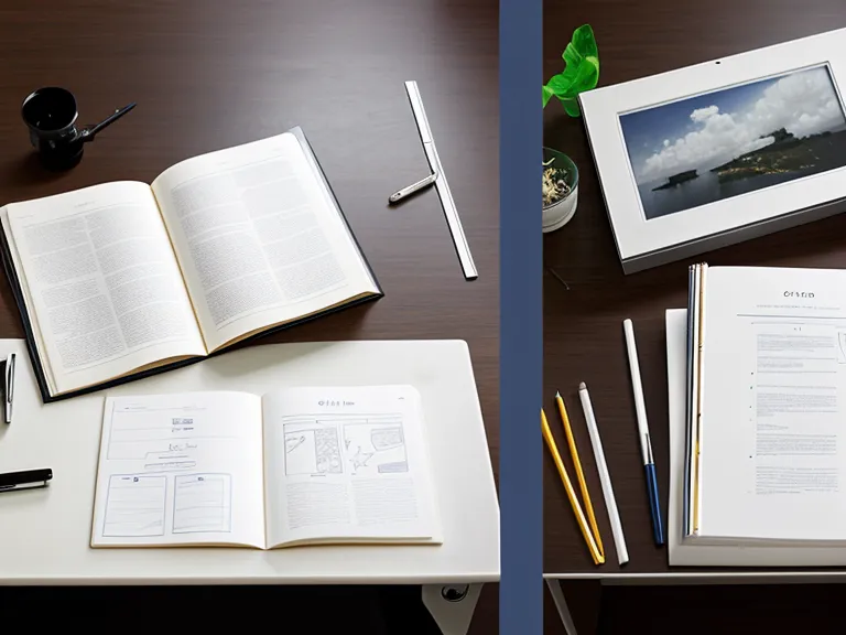 Mindmap und Sketchnotes im direkten Vergleich auf dem Schreibtisch — zwei Systeme für visuelle Notizen im Meeting