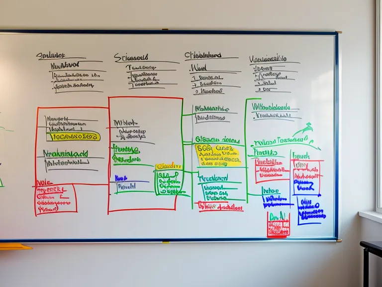 Whiteboard-Sketchnote aus einem Stakeholder-Meeting: ein Pfeil wird live korrigiert