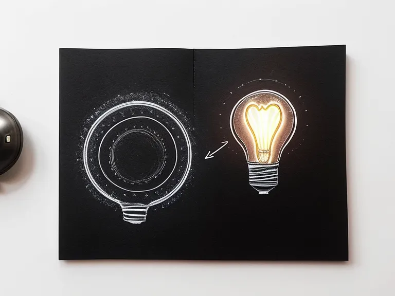 Sketchnotes-Symbole für Idee und Feedback-Loop als visuelle Notizen